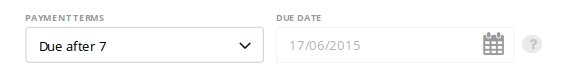 Payment terms