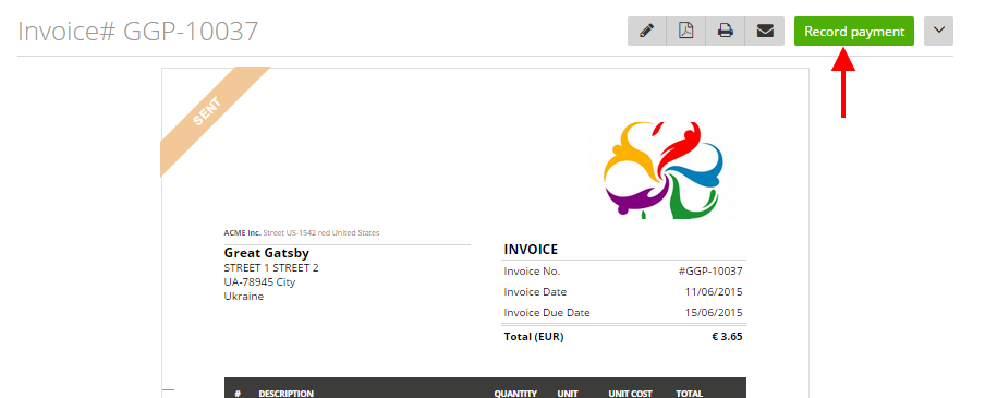 Record Payment